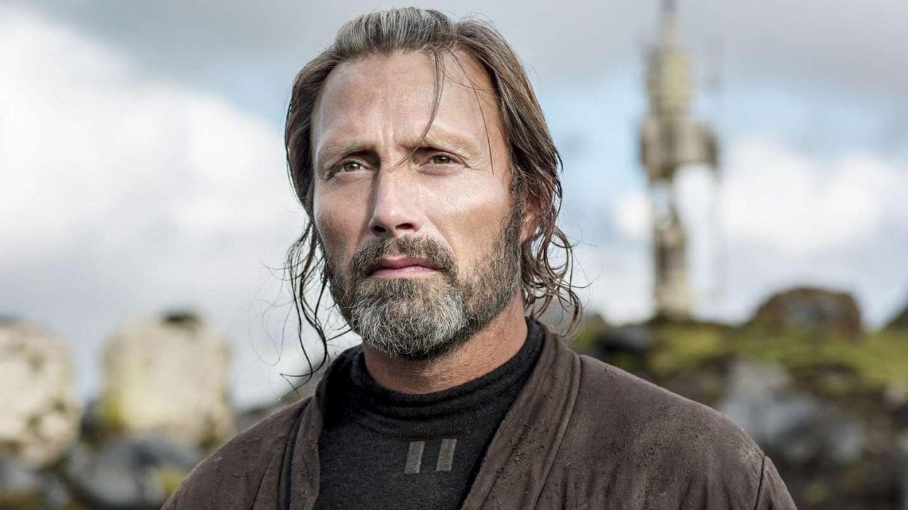 Un primo piano di Mads Mikkelsen in Rogue One