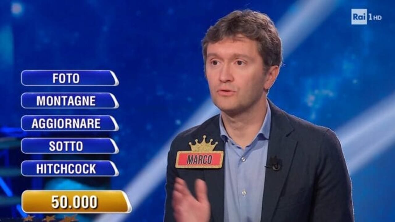Marco Cambiano di Cumiana vince 68.750 euro al programma televisivo L'Eredità di Rai 1