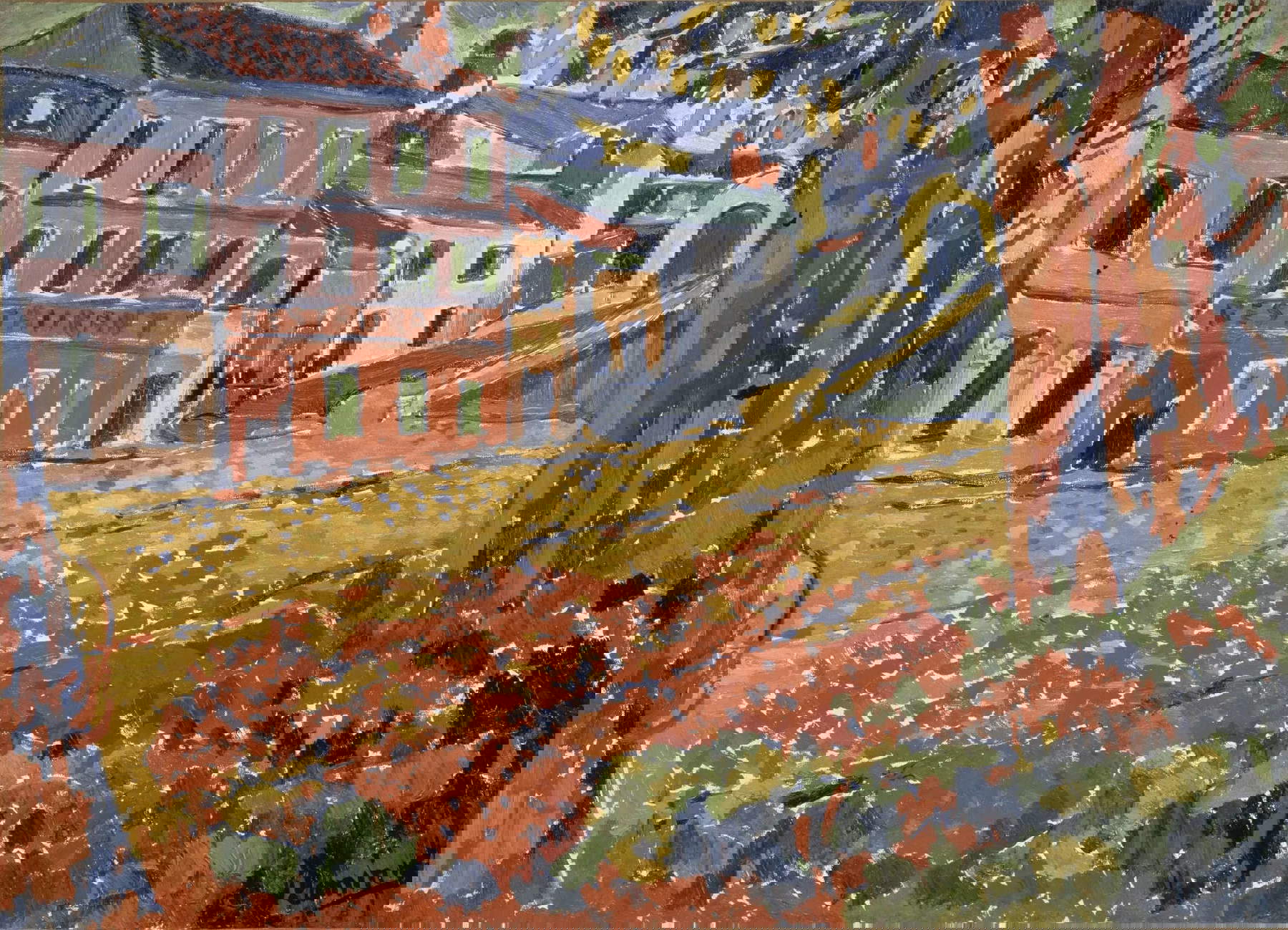 Maurice de Vlaminck, Le Restaurant de la Machine à Bougival (1905; olio su tela, 60,0 x 81,5 cm; Parigi, Musée d'Orsay, Dono Max e Rosy Kaganovitch, 1973) © Musée d'Orsay, dist. GrandPalaisRmn / Patrice Schmidt © Adagp, Paris, 2025