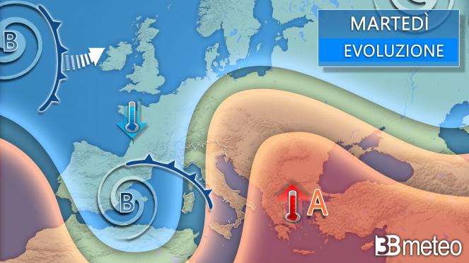 Meteo martedì