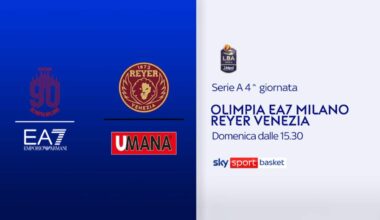 Milano Venezia di Serie A Basket: dove vederla in tv e streaming