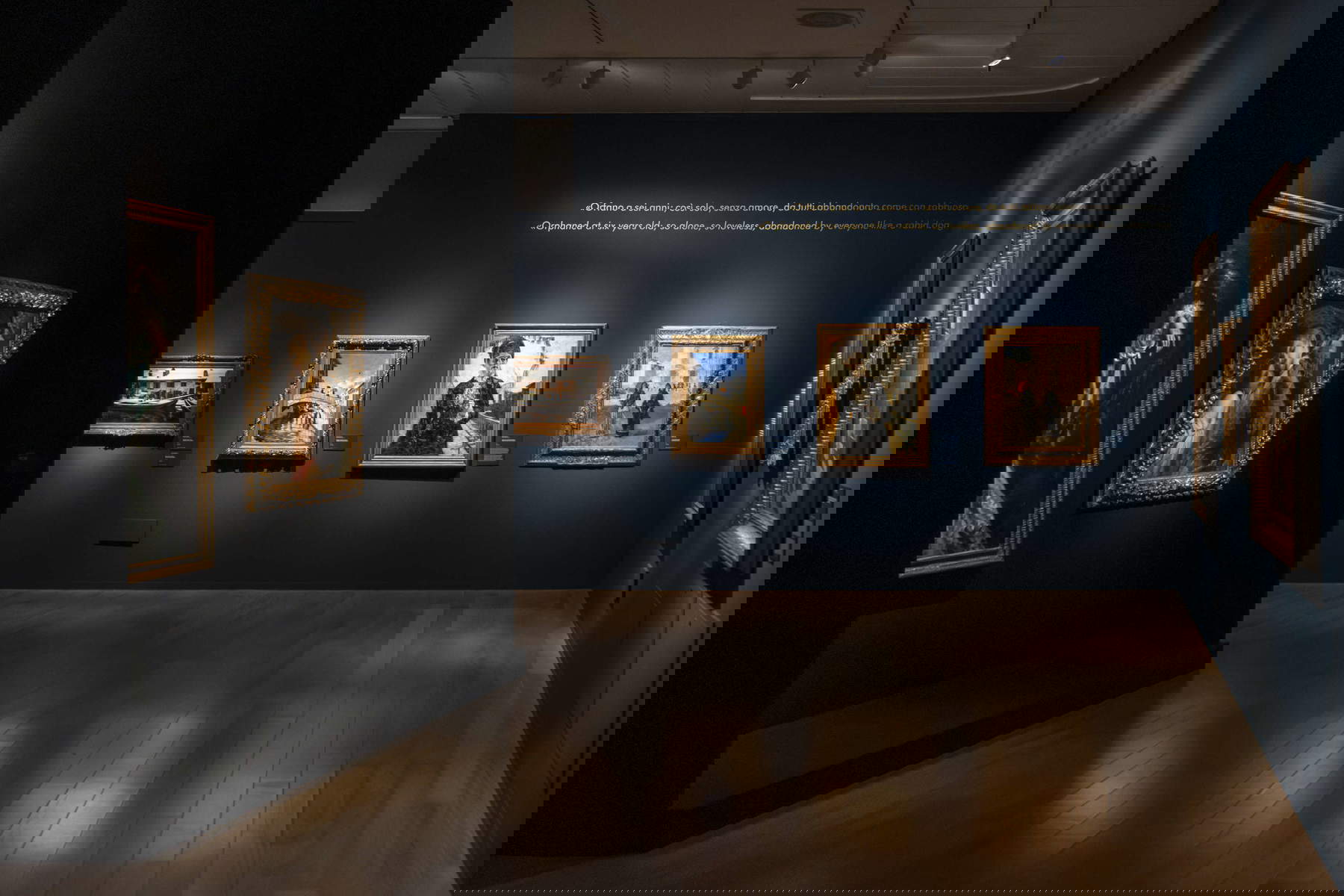 Allestimenti della mostra Giovanni Segantini