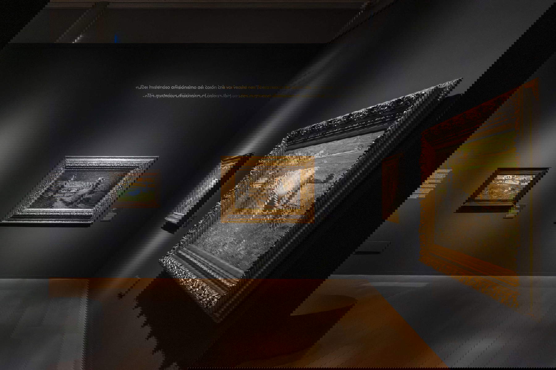 Allestimenti della mostra Giovanni Segantini