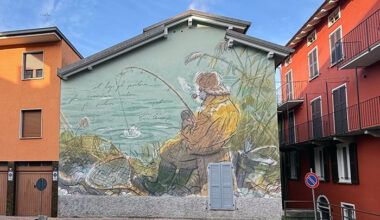 Luino Notizie | Una parete accende il centro storico: a Luino un grande murales dedicato a Piero Chiara