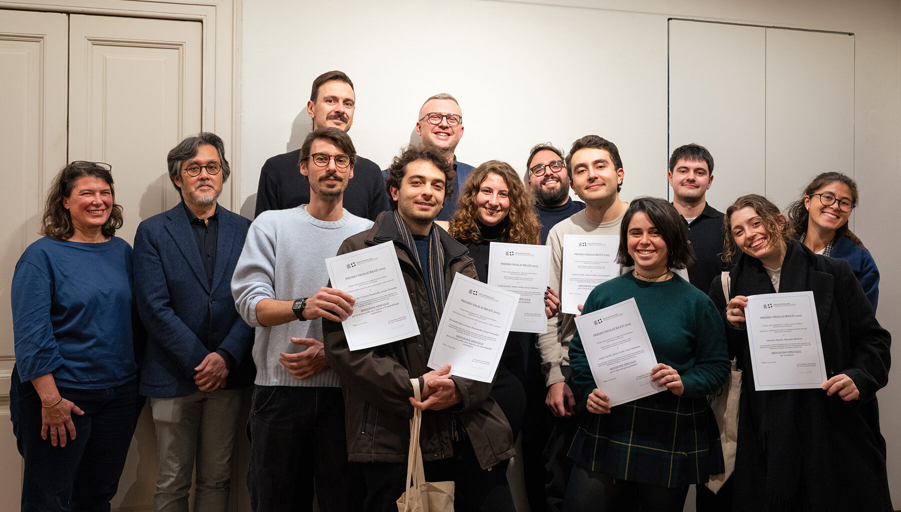 I vincitori del Premio Neolaureati 2025