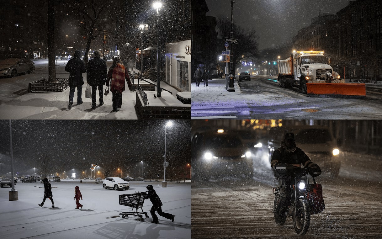 strade semideserte e voli cancellati. FOTO
