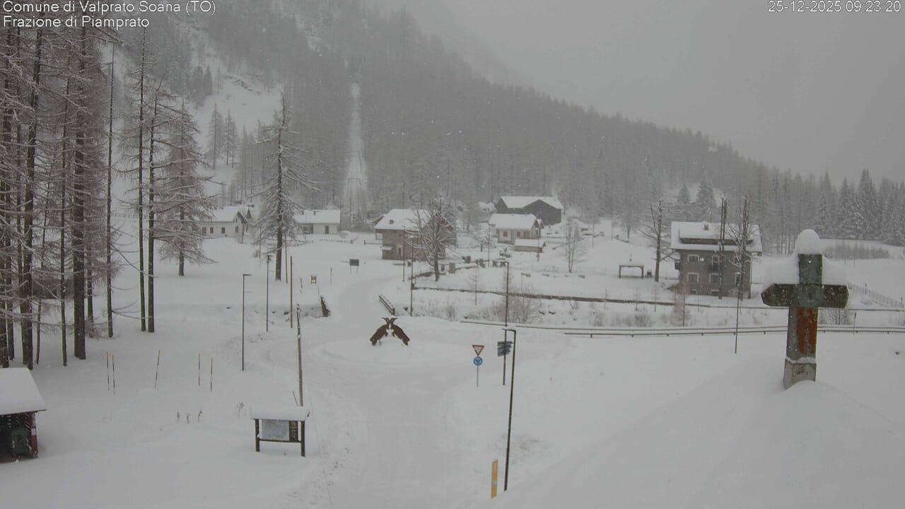 Nevicata di Natale nel Torinese_ dove è scesa la neve il 24 e 25 dicembre