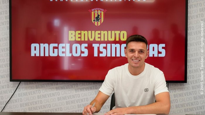 benevento tsingaras saluta arriva la risoluzione consensuale