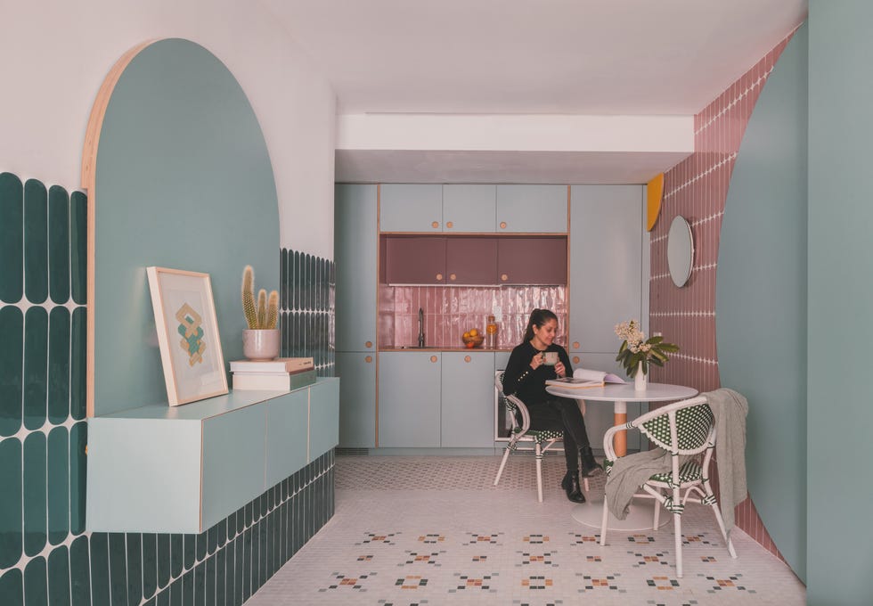 mini casa 50 metri quadrati coloratissima