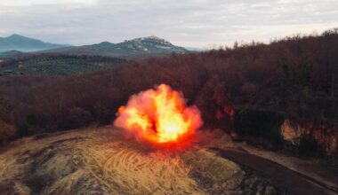 la bomba è stata fatta brillare