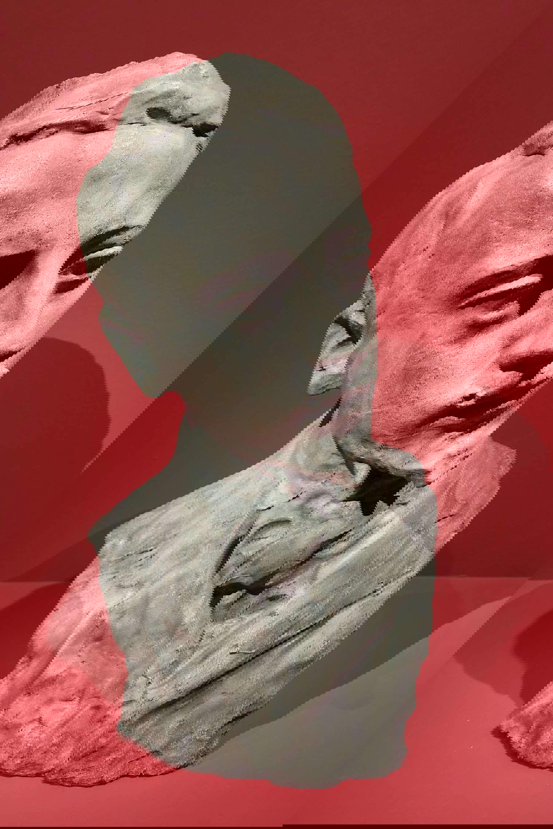 Paolo Troubetzkoy, Ritratto di Gabriele d'Annunzio (1891; gesso, 22 x 47 x 30 cm; Verbania, Museo del Paesaggio)