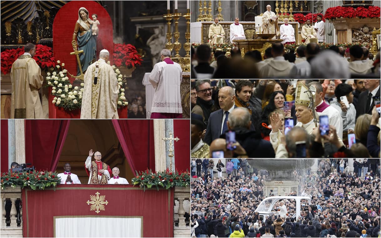 Papa Leone celebra la messa del giorno di Natale, poi la benedizione Urbi et Orbi