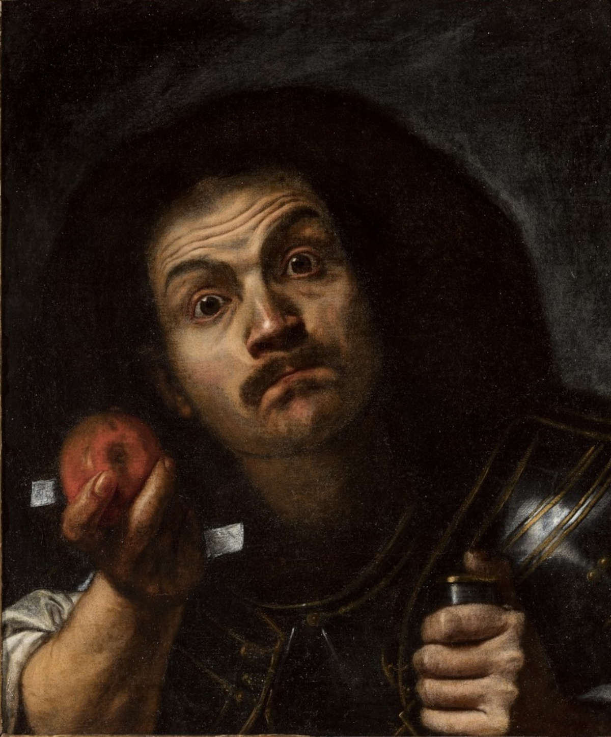 Pietro Bellotti, Autoritratto in veste di Stupore (1653-1658; olio su tela, 51 × 43 cm; Venezia, Gallerie dell’Accademia, cat. 2047)