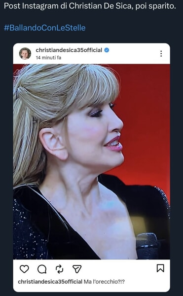 Post De Sica (foto da X)