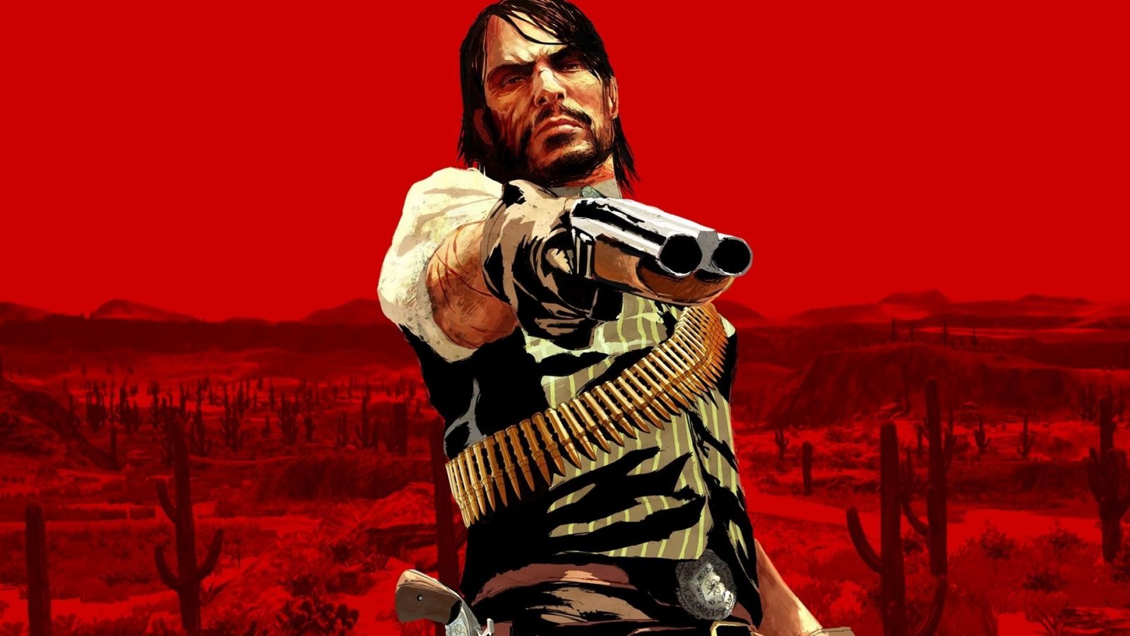 John Marston in un artwork di Red Dead Redemption