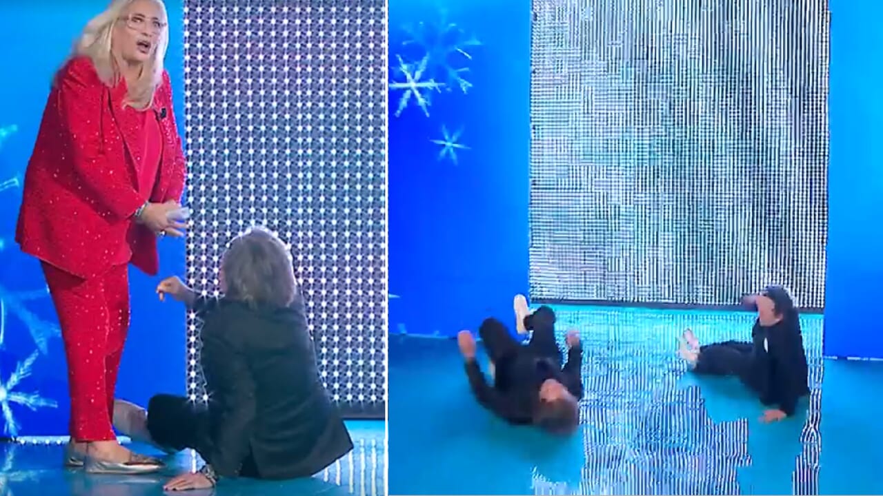 Paura a "Domenica In", i Ricchi e poveri entrano in studio ma crollano a terra. Lei "Sto male"