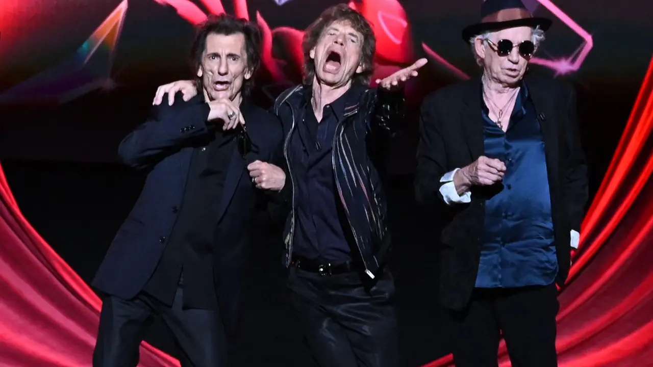 Ron Wood, Mick Jagger e Keith Richards