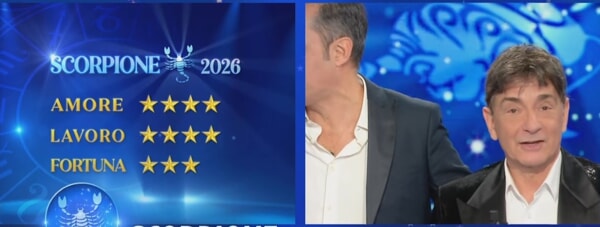 Scorpione oroscopo paolo fox 2026-2