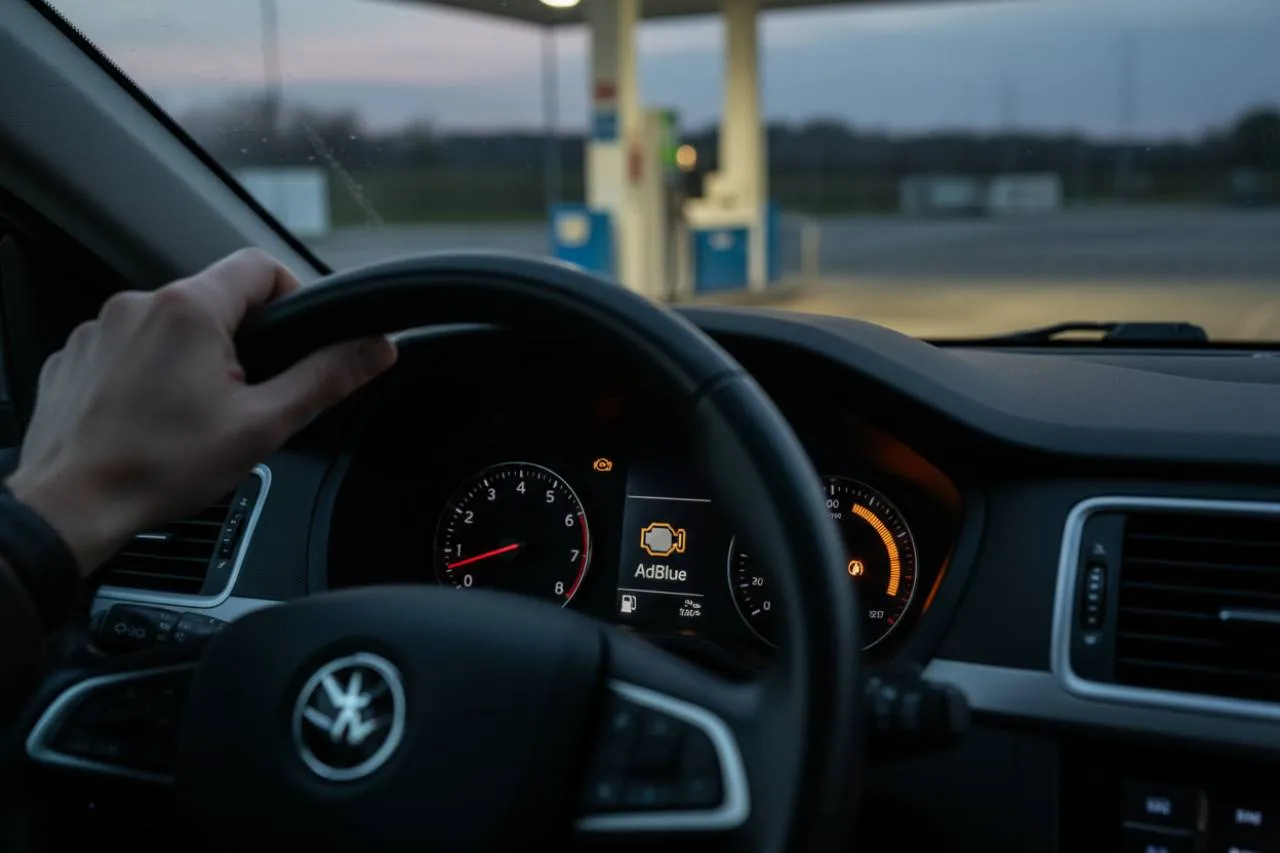 AdBlue e la spia gialla generica: il countdown forzato