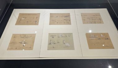 Sei carte restaurate di Agostino Fossati, “Studi di navi”