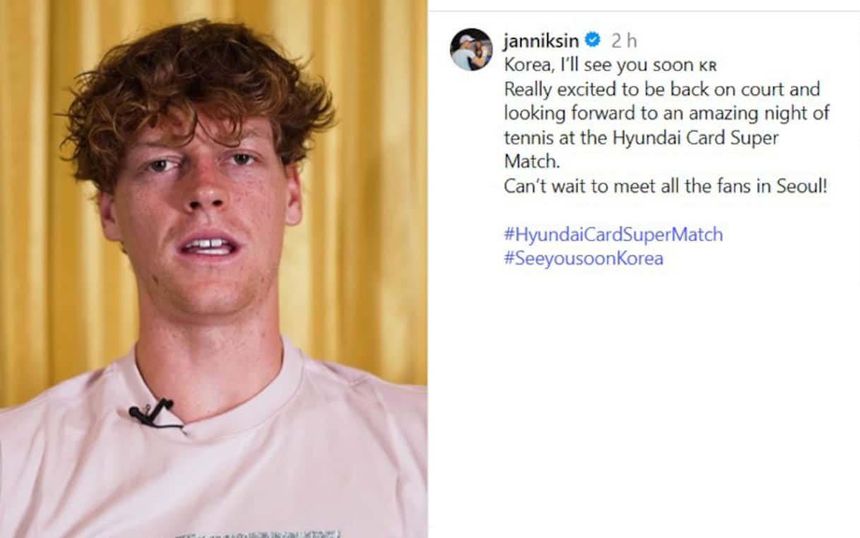 Jannik saluta tifosi in Corea. Video | Sky Sport