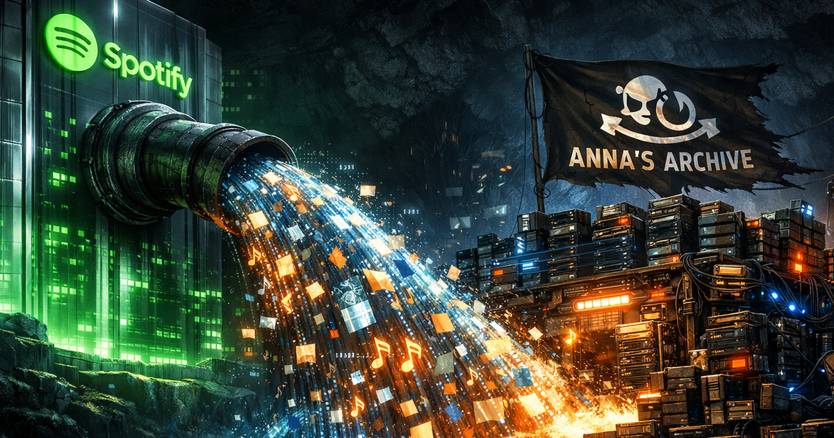 Copiato il 99% dei brani più ascoltati di Spotify: Anna’s Archive li metterà a disposizione come torrent