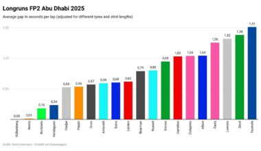 Norris devastante nel passo gara, Max non carica perché aspetta più grip
