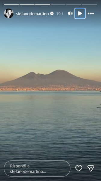 Le storie di Stefano De Martino, foto da Instagram