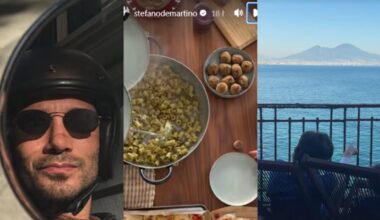 Stefano De Martino, il Natale vista Vesuvio (dalla sua casa) e la bellissima foto del figlio con il cuginetto