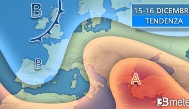 Tendenza meteo inizio prossima settimana