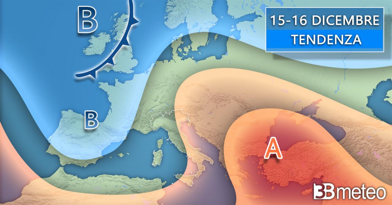 Tendenza meteo inizio prossima settimana