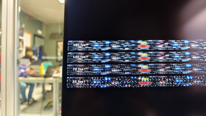 Il classico UFO Test ci ha permesso di apprezzare la fluidità e la pulizia delle immagini i movimento