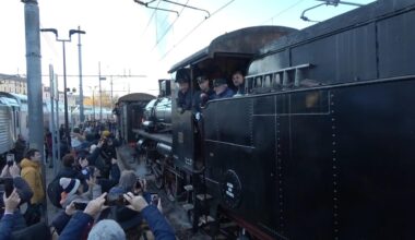 l'ultimo viaggio con un treno a vapore
