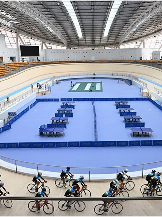 La pista è stata inaugurata ed è in efficienza. L'Uzbekistan per Los Angeles punta anche sul ciclismo