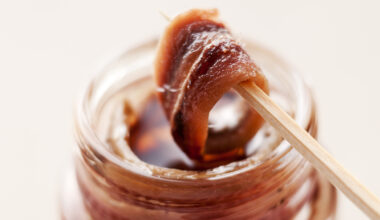 Vasetto di alici o acciughe in olio