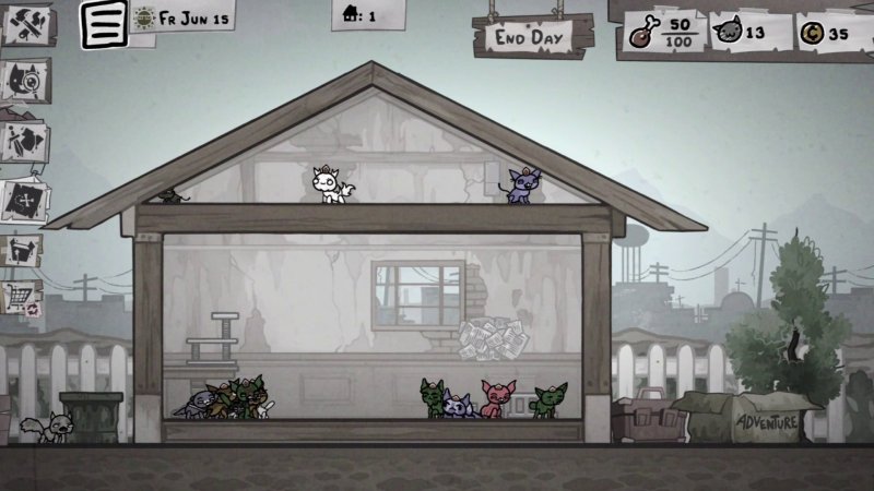 La fase life-sim serve anche da defaticamento dopo run intere che possono durare anche un'ora