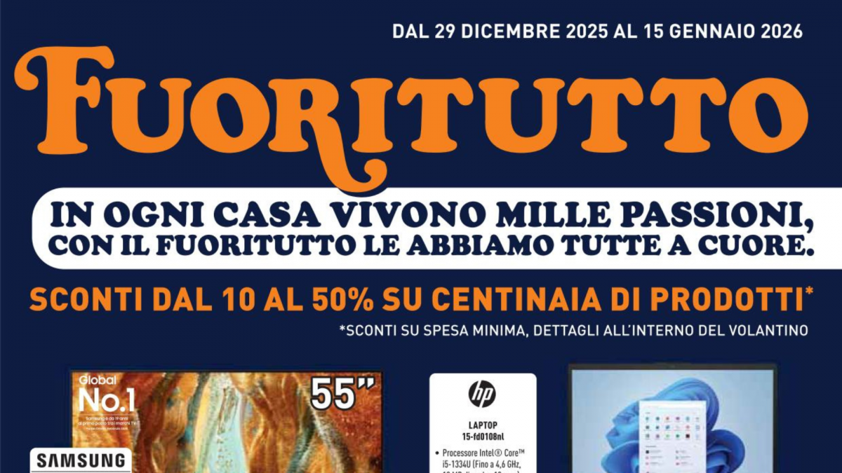 Volantino Unieuro al 15 gennaio 2026: come ottenere iRobot Romba gratis