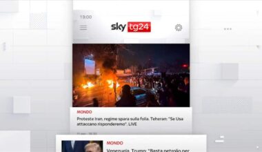 I titoli di Sky TG24 dell'11 gennaio: edizione delle 19