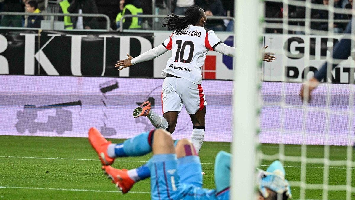 Leao regala la vetta ad Allegri