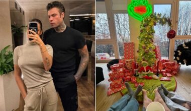 Fedez e la vacanza sulla neve con Giulia Honegger e i figli