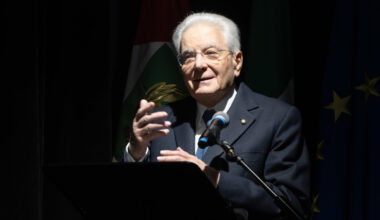 Mohammad Hannoun durante una manifestazione per la Palestina a Milano Foto Marco Ottico/Lapresse