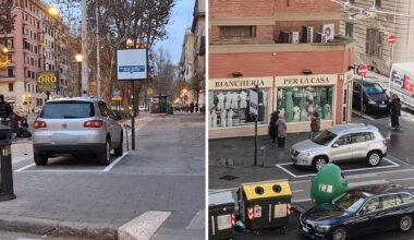 Parcheggio “fantasma” al Trionfale: svelato il mistero dell’auto sul marciapiede