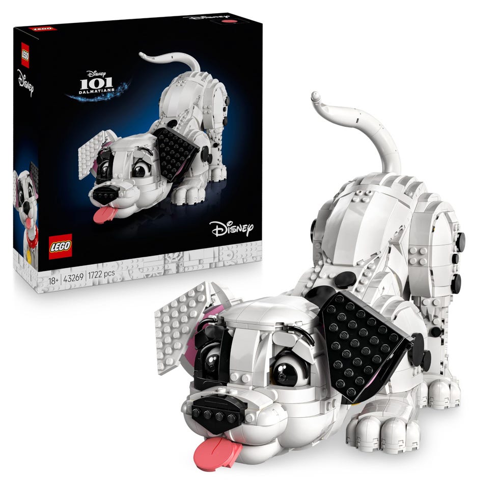 LEGO | Disney Cucciolo de La Carica dei Cento e Uno - Kit di Modellismo Personalizzabile per Adulti - si Trasforma in 6 Cani Diversi con Testa e Coda Rotanti - Decorazione Casa - Idea Regalo - 43269