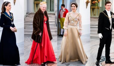 Il ricevimento di Capodanno dei reali danesi: la regina Mary sfida il freddo in pizzo e oro