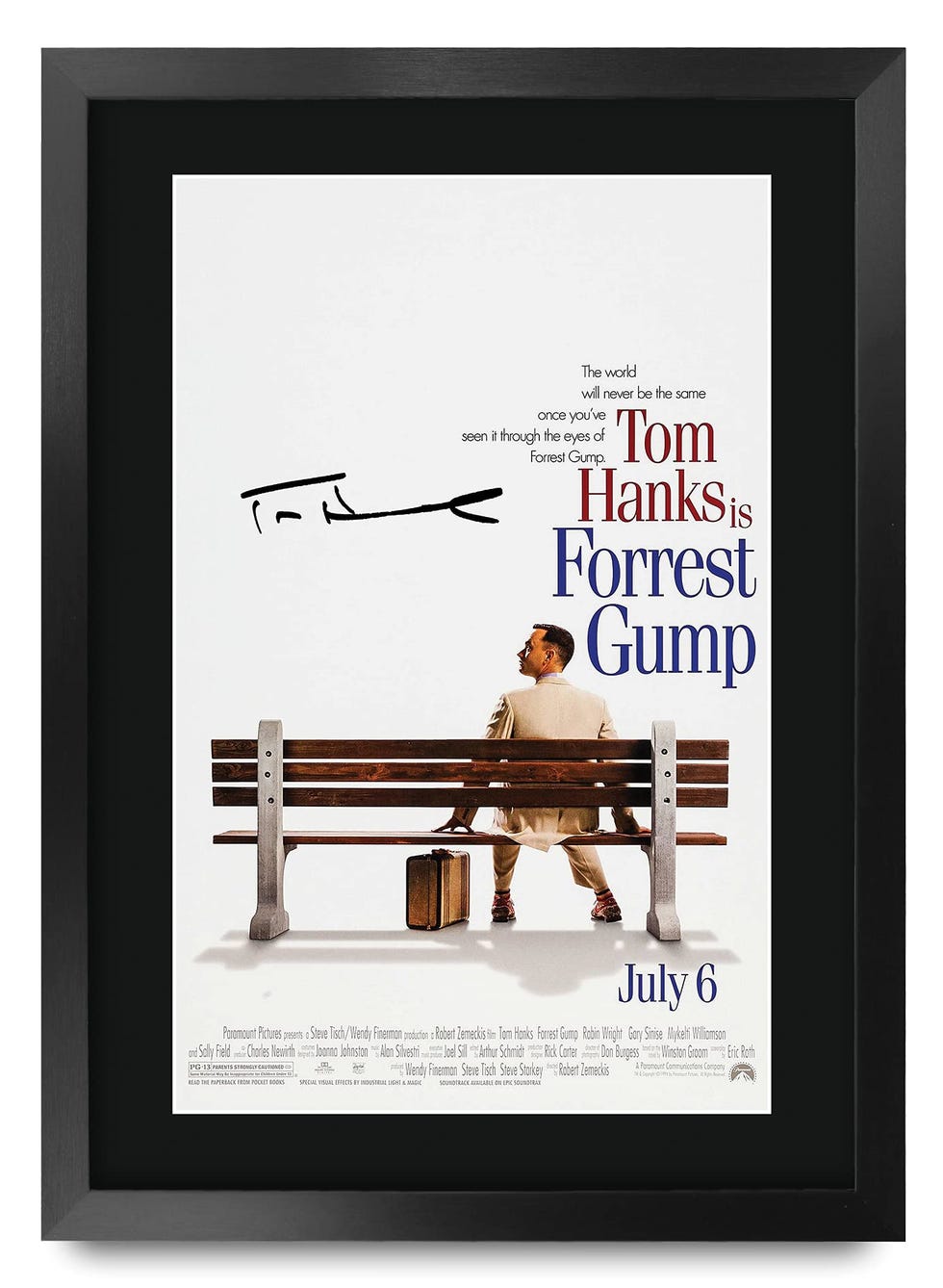 HWC Trading Forrest Gump A3 Incorniciato Firmato Regalo Visualizzazione Delle Foto Print Immagine Autografo Stampato Per Tom Hanks Gli Appassionati Di Cinema