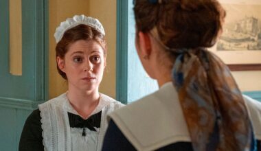 Sara Molina (Maria) in una scena de La Promessa