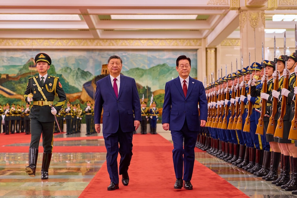 Xi Jinping e Lee a Pechino, il 5 gennaio 