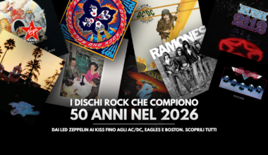dai Led Zeppelin ai KISS fino agli AC/DC, Eagles e Boston. Scoprili Tutti