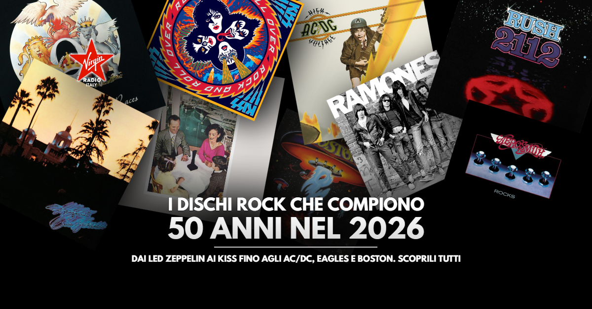 dai Led Zeppelin ai KISS fino agli AC/DC, Eagles e Boston. Scoprili Tutti