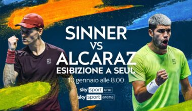 Sinner-Alcaraz, esibizione a Seul in tv e streaming: orari e dove vederlo